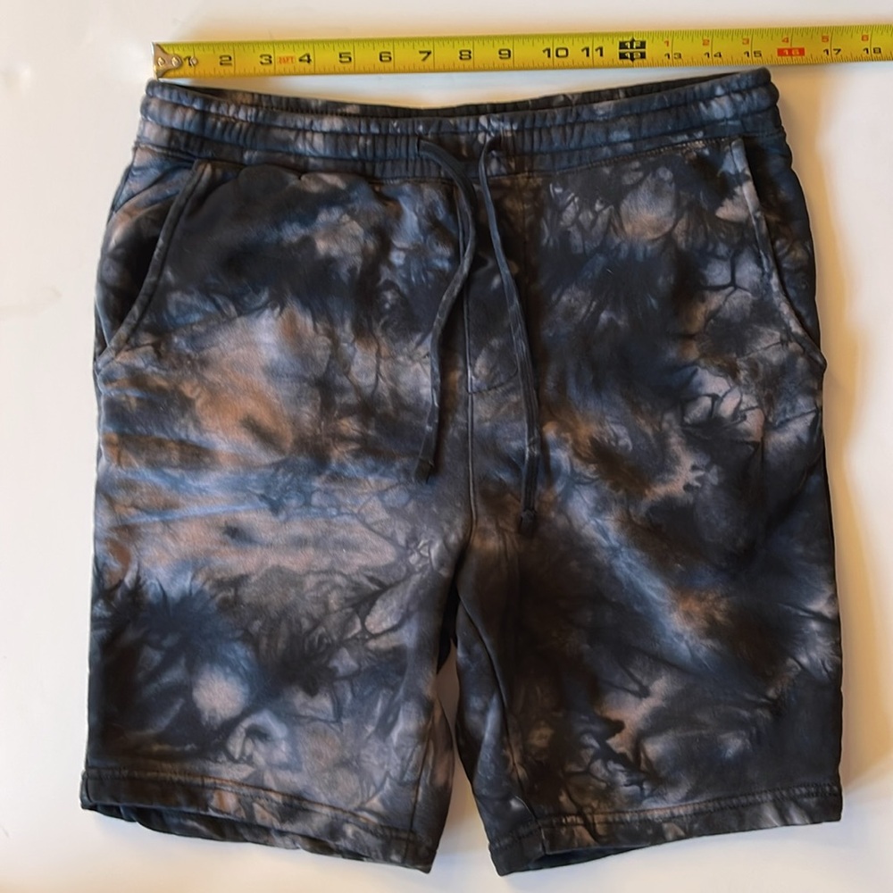 Independent Trading Company, Men's Black Fleece Tie-Dye Athletic Shorts Sz M - Picture 12 of 14